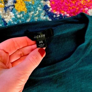 J. Crew Margot Crewneck Sweater size x-small in spruce green